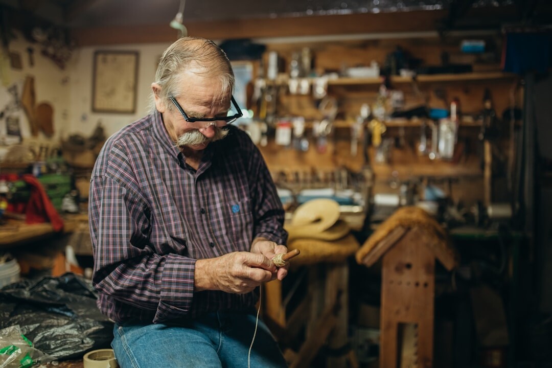 elderly people in workshop